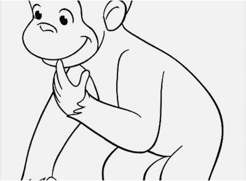 Curious George Coloring Pages Pic Curious George Drawing Curious 827x609 Curious George Coloring Pages Pic Curious George Drawing Curious