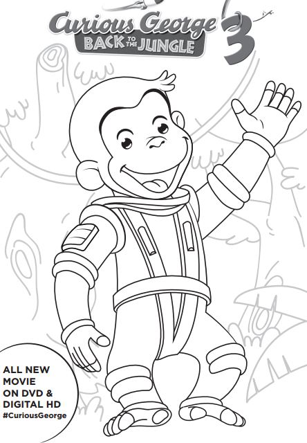 444x640 Free Curious George 3 Printable Activities