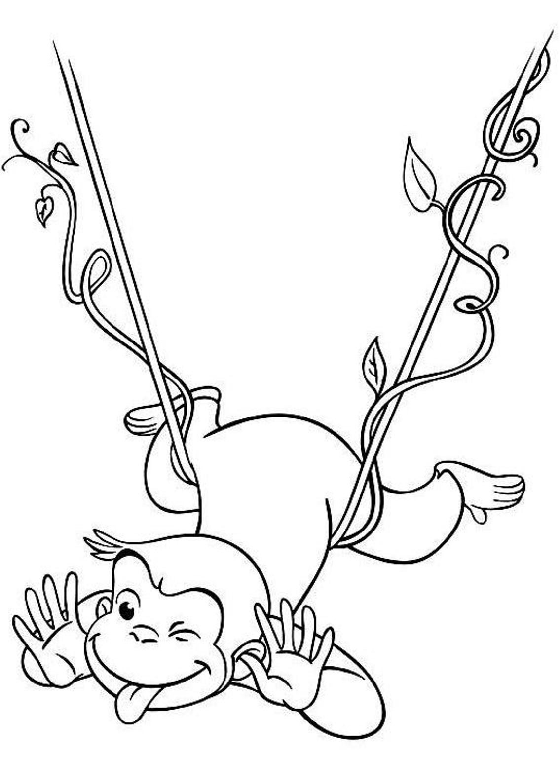 1135x1536 Curious George Coloring Pages Free Cartoon Coloring Pages
