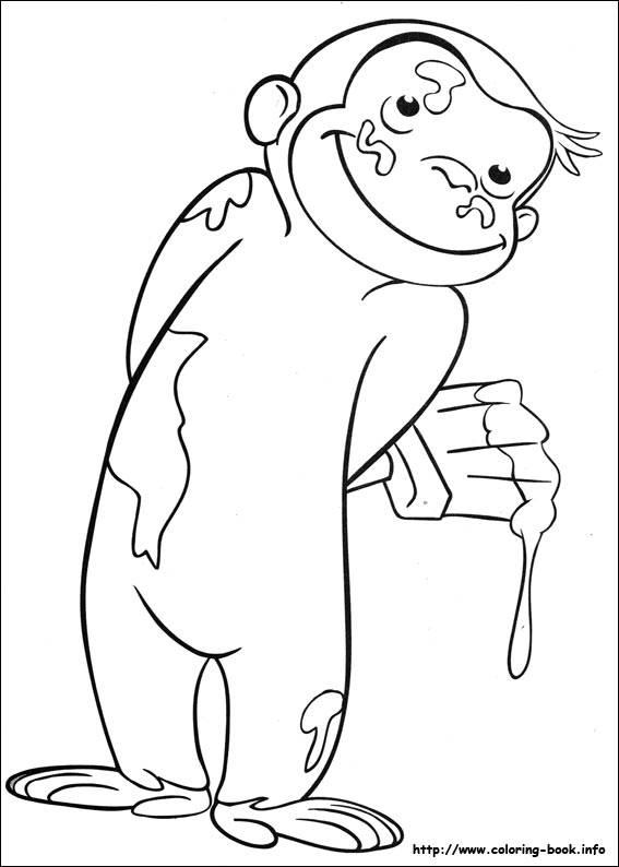 Curious George Coloring Pages On Coloring 567x794 Curious George Coloring Pages On Coloring