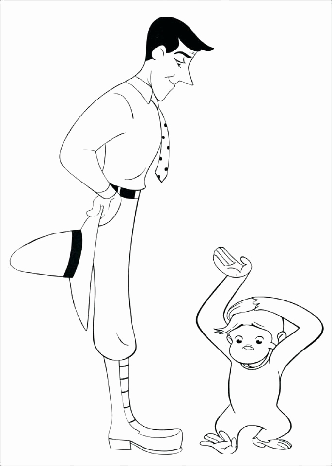 685x960 Curious George Printable Coloring Pages 12 Unique Of Curious
