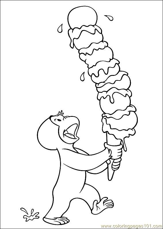 567x794 Curious George Printable Coloring Pages 7 Free Printable