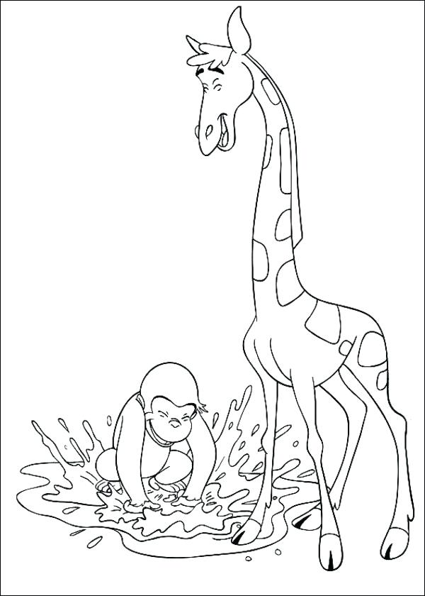 600x840 Curious George Printable Coloring Pages