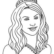 Princess Head With Twisted Hair Coloring Pages 220x220 Princess Head With Twisted Hair Coloring Pages