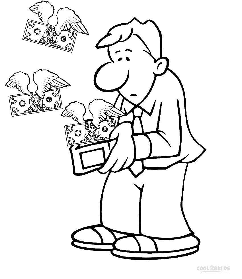Printable Money Coloring Pages For Kids Cool2bkids 850x979 Printable Money Coloring Pages For Kids Cool2bkids
