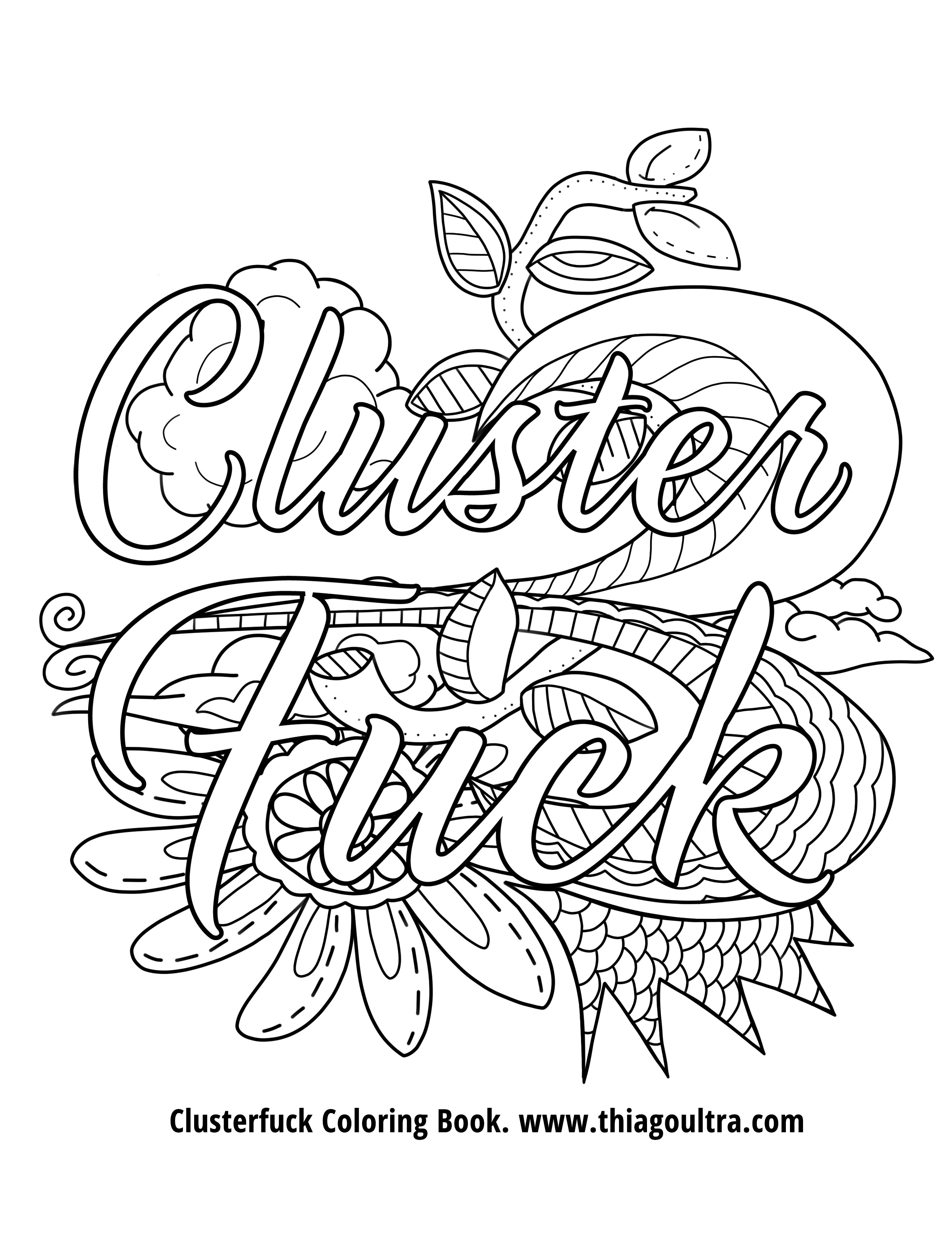 2550x3300 Swear Word Coloring Pages Free Gallery 20 F Get Here You Page