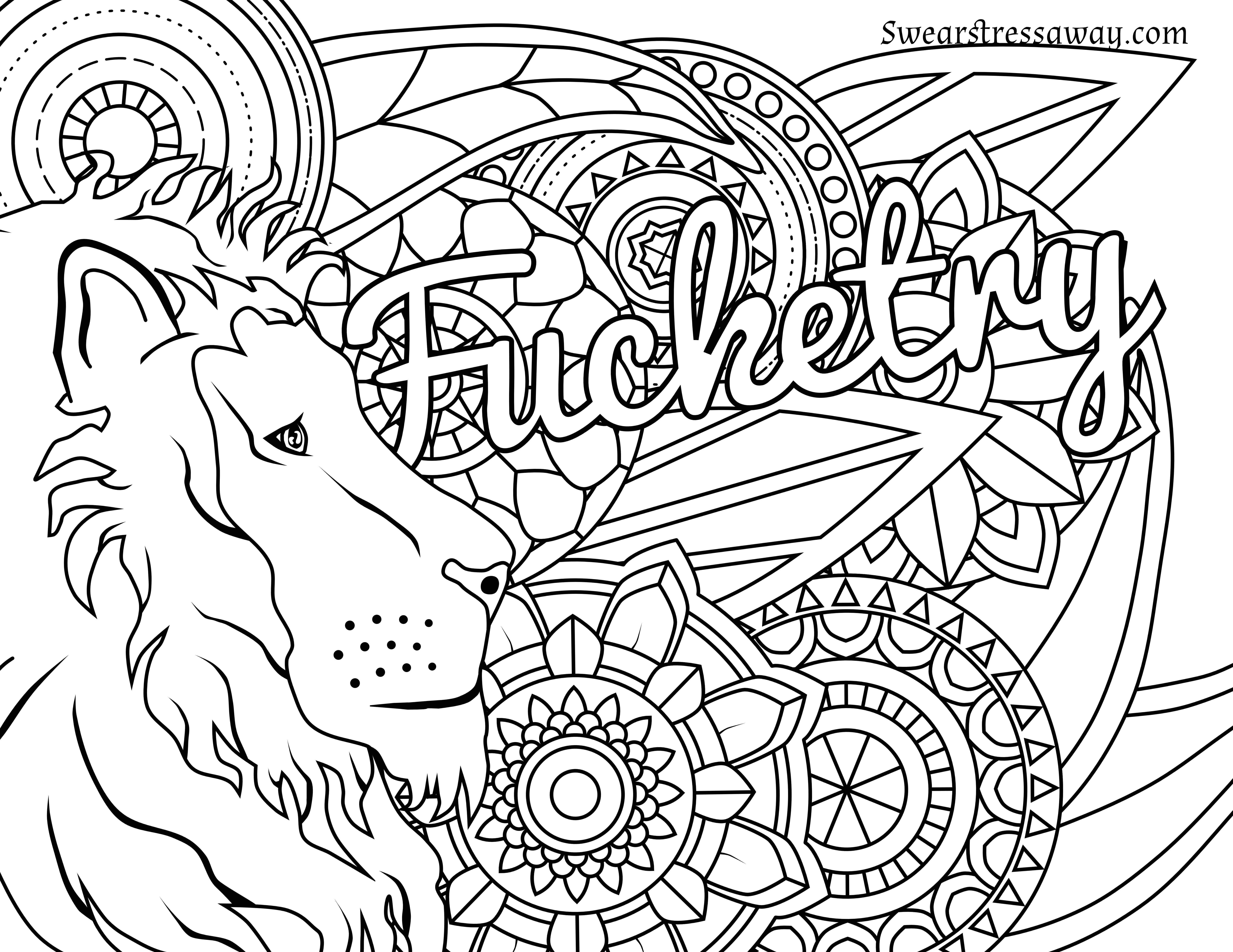 6900x5328 Fortune Swear Word Coloring Pages Download Free Printable Books