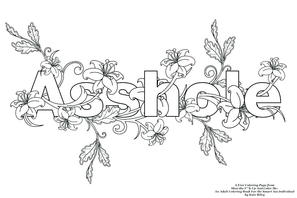 Cuss Word Coloring Pages Swear Word Coloring Pages Printable Plus 1000x667 Cuss Word Coloring Pages Swear Word Coloring Pages Printable Plus