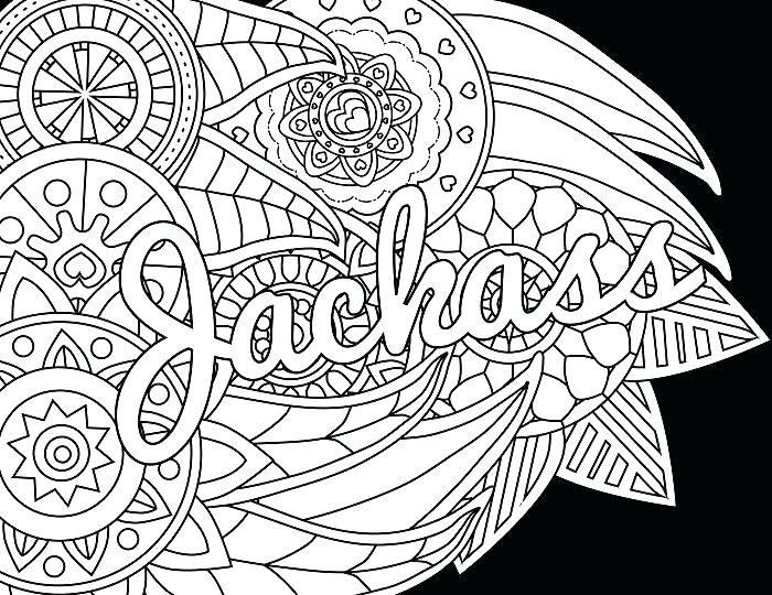 Swear Word Coloring Pages Printable Adult Flowers 700x540 Swear Word Coloring Pages Printable Adult Flowers