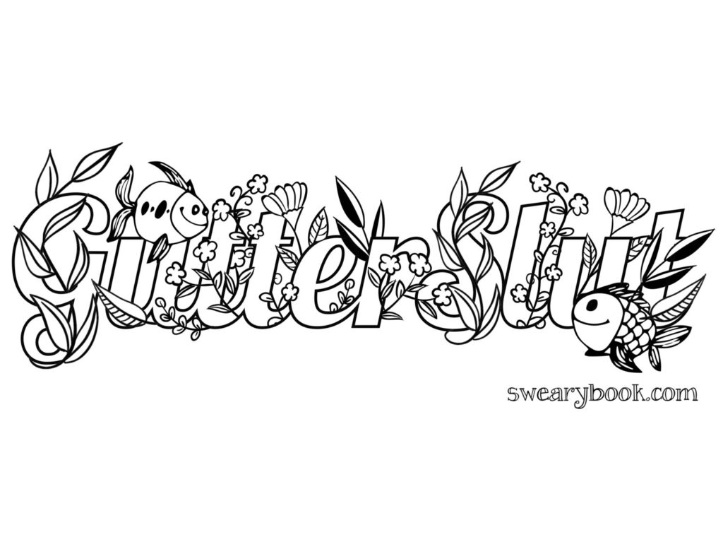 Adult Swear Words Coloring Book Pages Sketch Coloring Page 1024x791 Adult Swear Words Coloring Book Pages Sketch Coloring Page