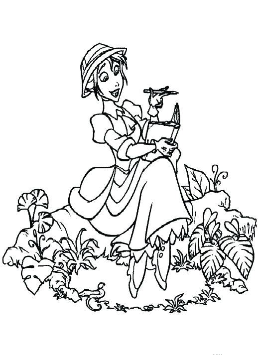 518x713 Coloring Page Porter Writing Some Important Notes She Got Cute