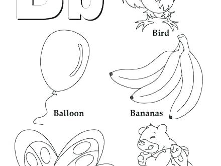 440x330 Coloring Pages For Kids Online Cursive Letter B Printable Shamrock