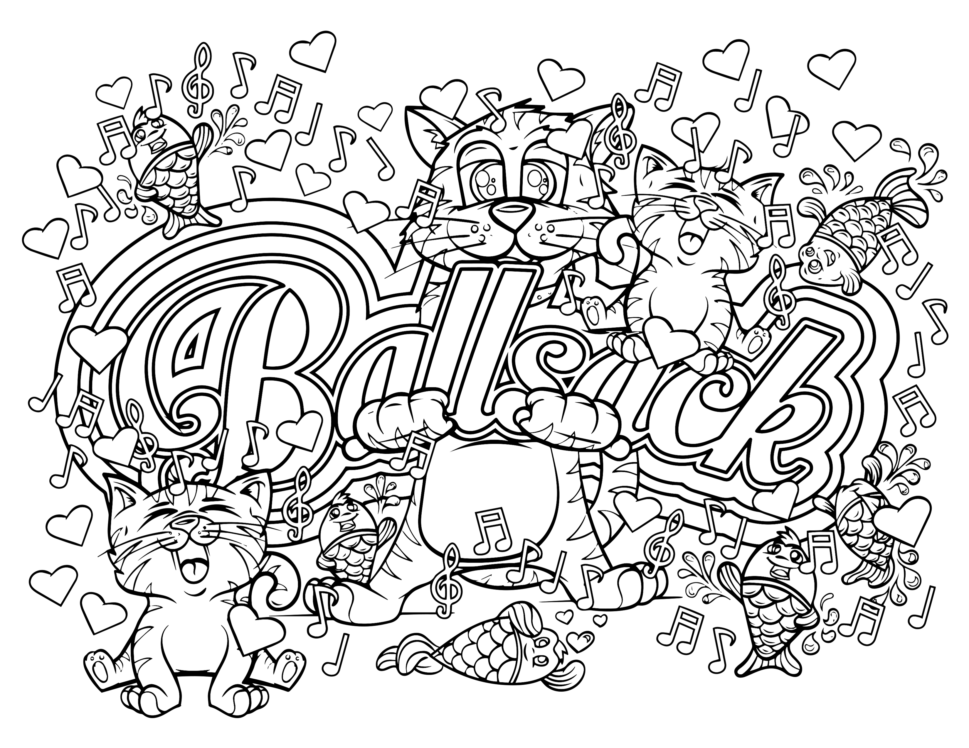 3300x2550 Awesome Cuss Word Adult Coloring Pages Printable Gallery