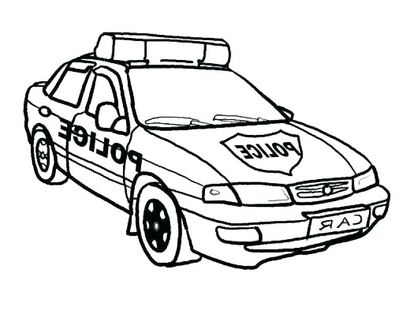 800x649 Police Car Coloring Pages