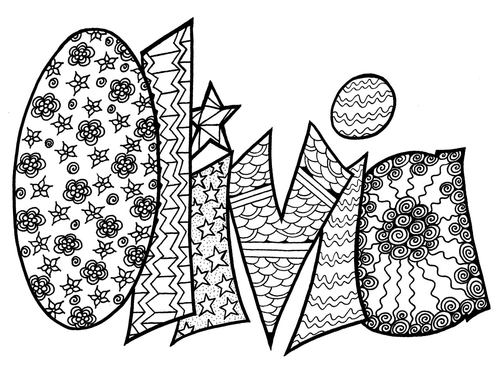 Custom Name Coloring Pages at Free