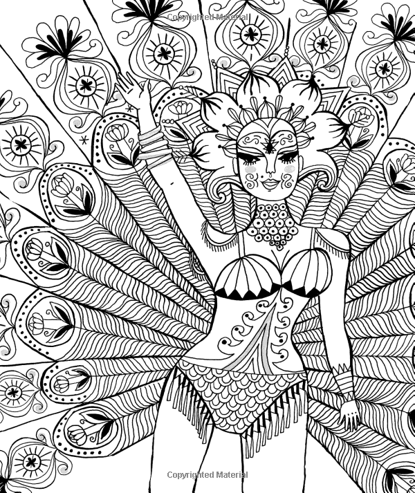 Just Add Color Carnival 30 Original Illustrations To Color 600x713 Just Add Color Carnival 30 Original Illustrations To Color