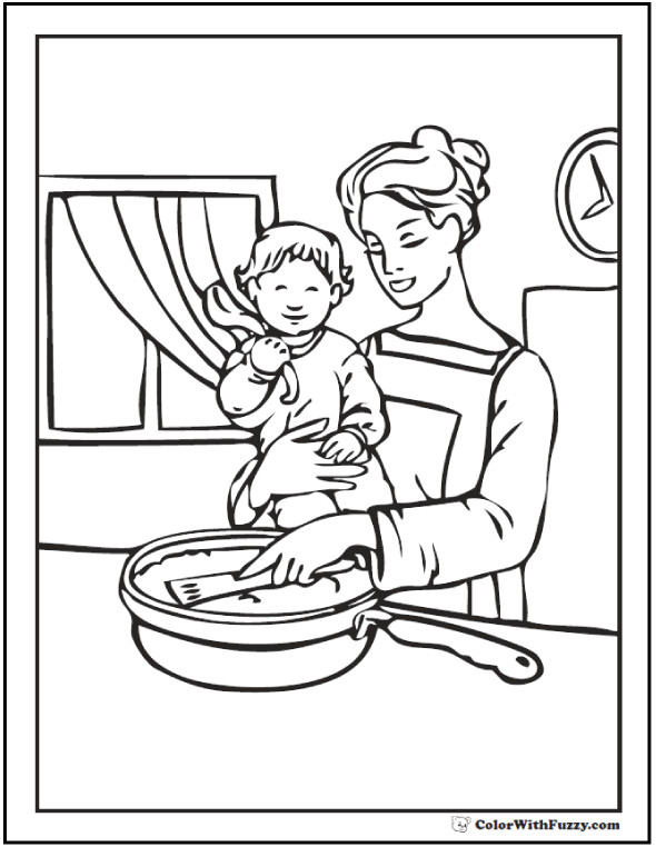 Coloring Pages Mom And Daughter 45 Mothers Day Print Customize 590x762 Coloring Pages Mom And Daughter 45 Mothers Day Print Customize
