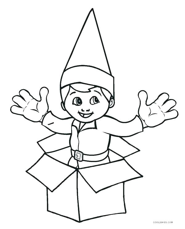 600x742 Cut Coloring Pages Cut Out Coloring Pages Elf Coloring Pages Free