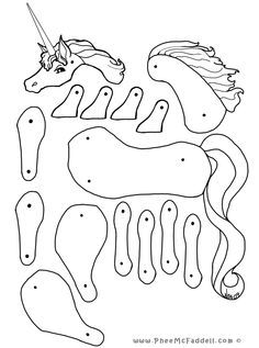236x317 Unicorn Puppet To Color, Cut Out, Amp Assemble. U Is For Unicorn