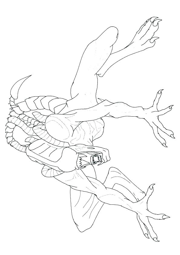595x842 Alien Coloring Pages Alien Coloring Pages Top Rated Predator Cute