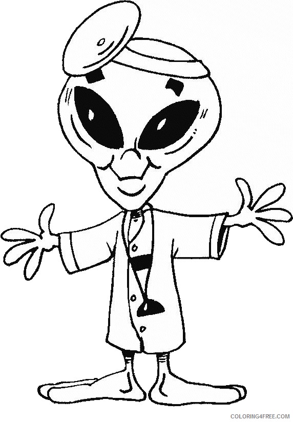 Cute Alien Coloring Pages at GetColorings.com | Free printable ...