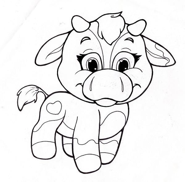 600x589 Cute Animal Coloring Pages Printables Jpg 145,
