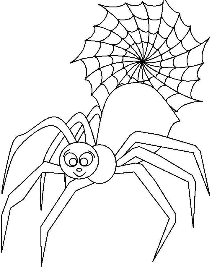 718x903 Cute Spider Coloring Page Image Clipart Images
