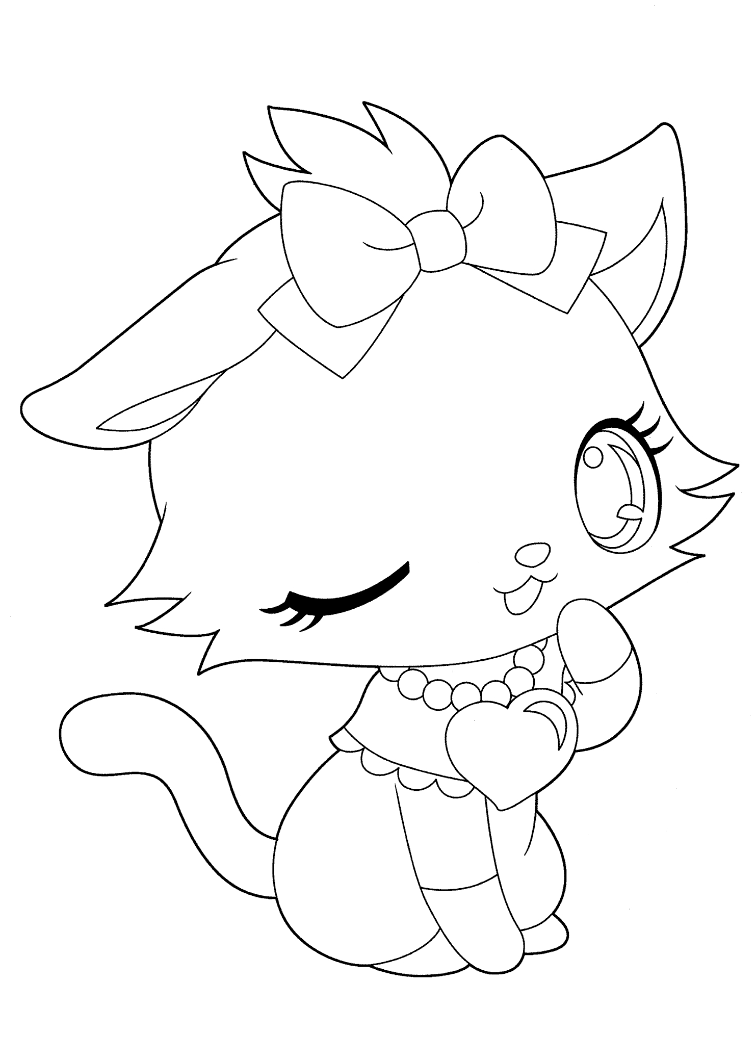 1483x2079 Unique Cute Anime Cat Coloring Pages Gallery Free Coloring Pages