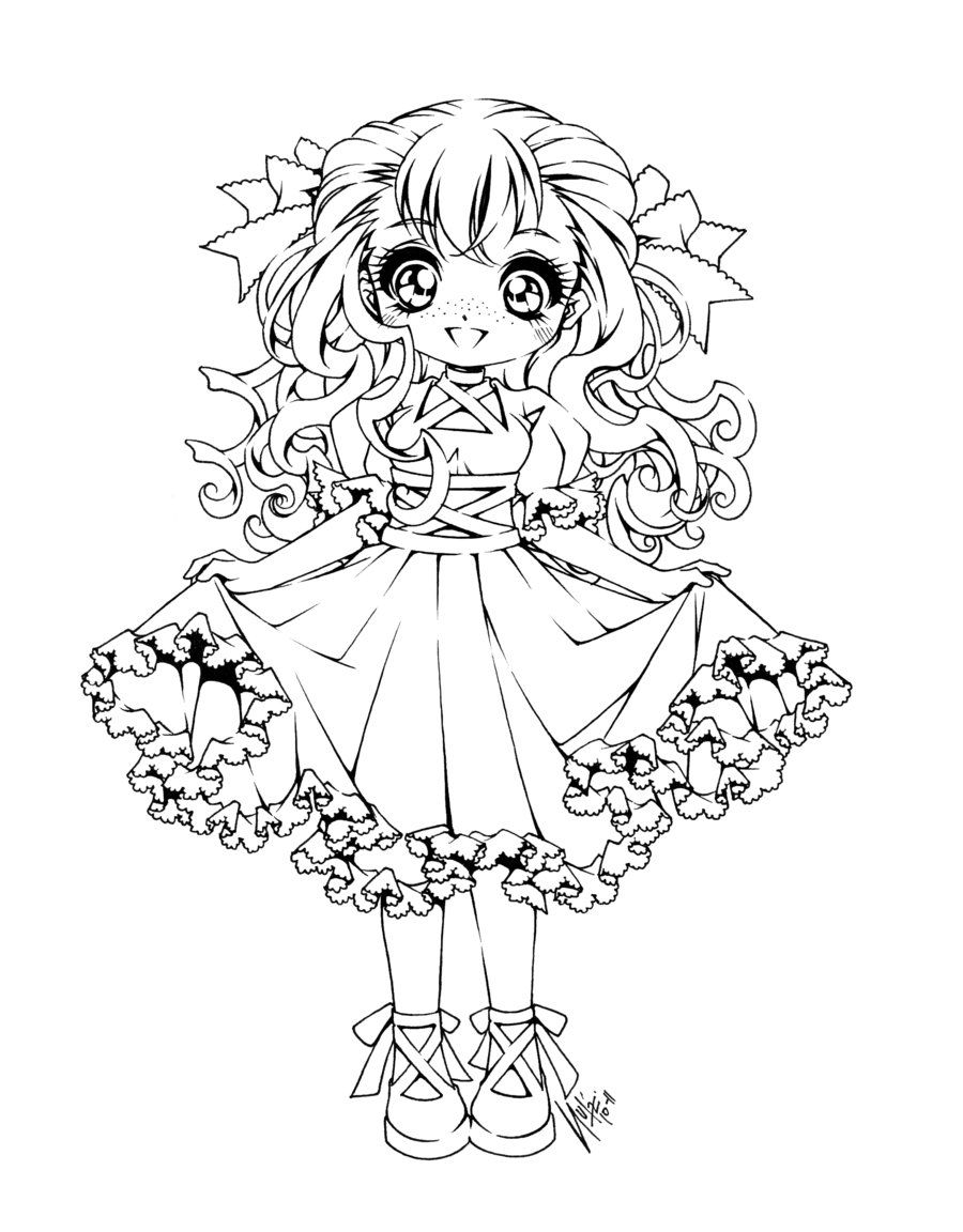 900x1152 Cute Anime Coloring Page Drawing Colorear, Dibujo