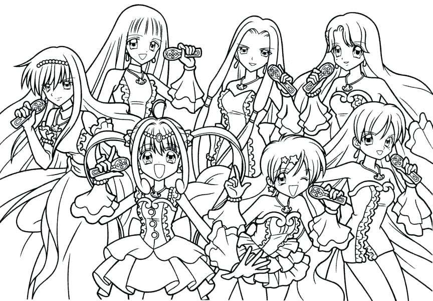 864x600 Anime Coloring Pages Printable Coloring Pages Anime Anime Girls