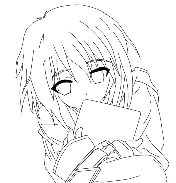 600x625 Best Cute Anime Coloring Pages Free 1459 Printable