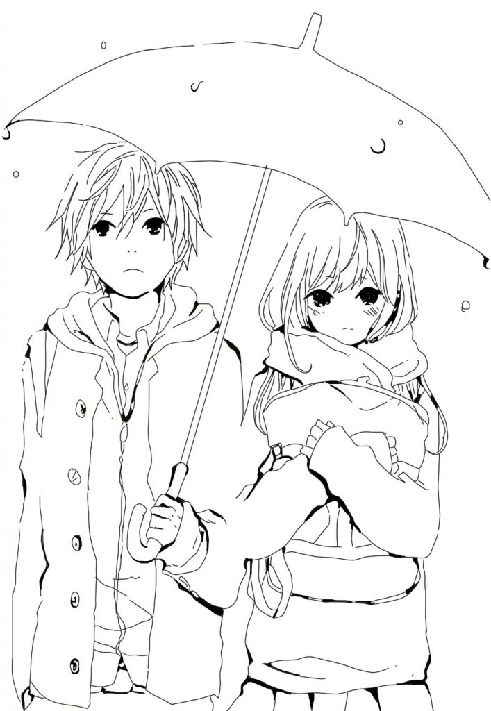Projects Design Anime Couples Coloring Pages Wolf Kissing Cute 707x1024 Projects Design Anime Couples Coloring Pages Wolf Kissing Cute