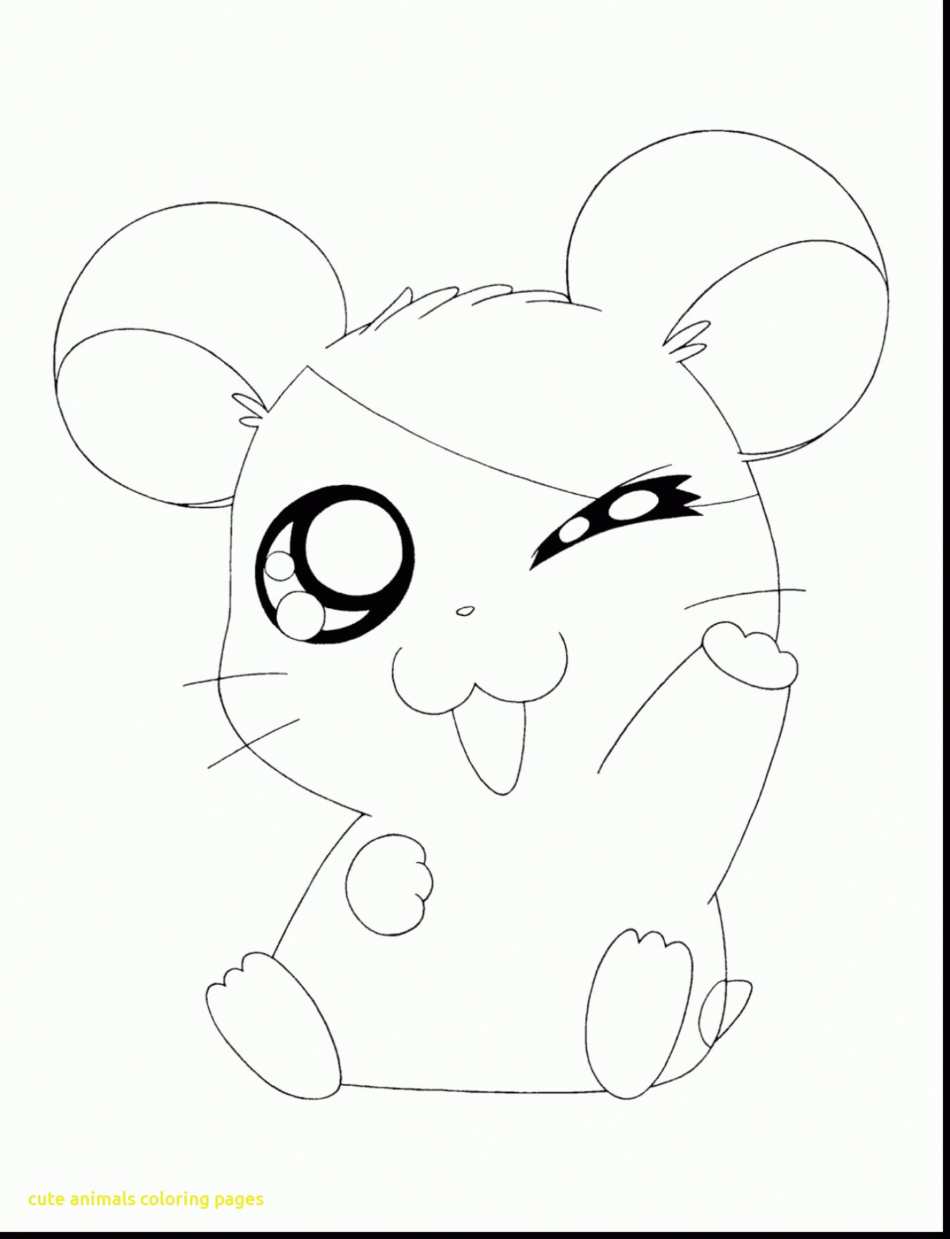 1349x1760 Cute Animal Coloring Pages 7416 Throughout Pictures Acpra