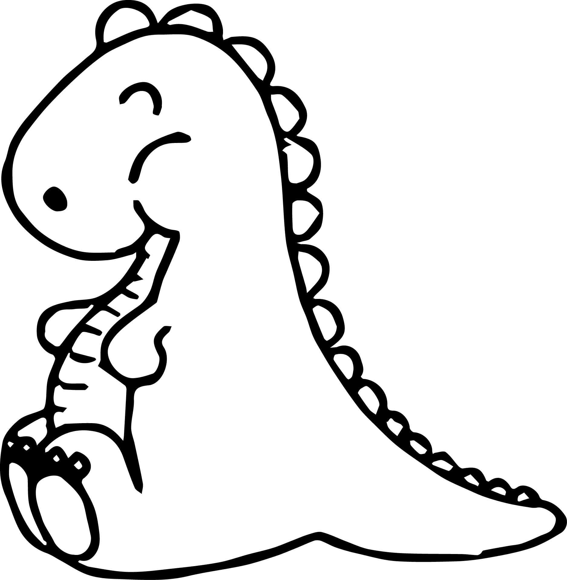 Cute Baby Dino Coloring Pages Coloring Pages