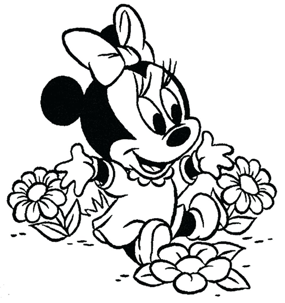 965x1025 Coloring Page ~ Cute Disney Coloring Pages Baby Mouse Cute Disney