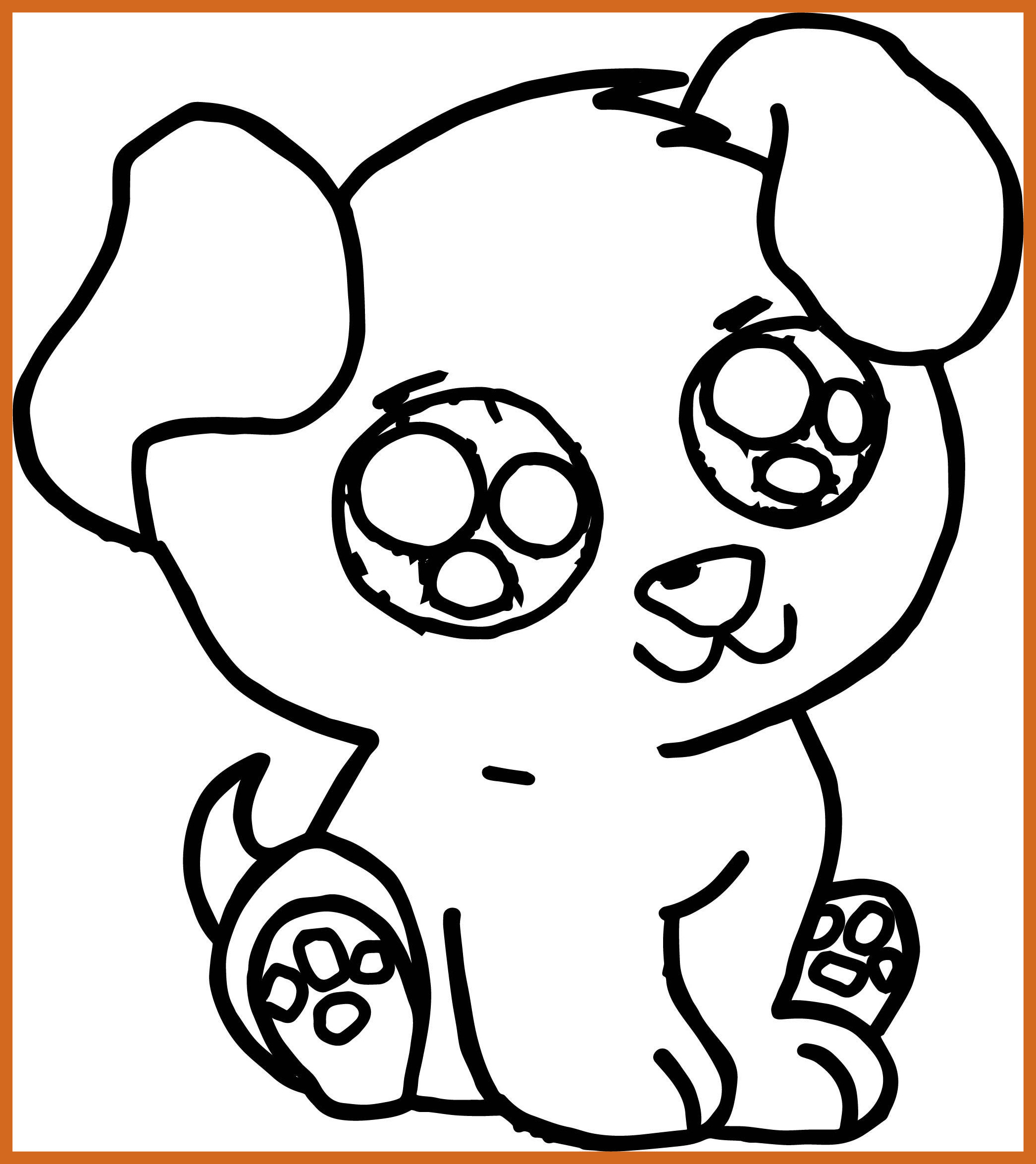 Cute Baby Dog Coloring Pages