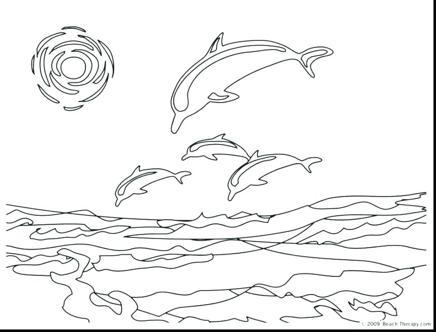 863x657 Baby Dolphin Coloring Pages Dolphin Coloring Pages Free Dolphin
