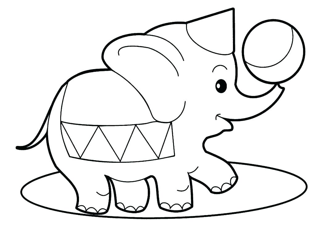 Cute Elephant Coloring Pages 1008x768 Cute Elephant Coloring Pages