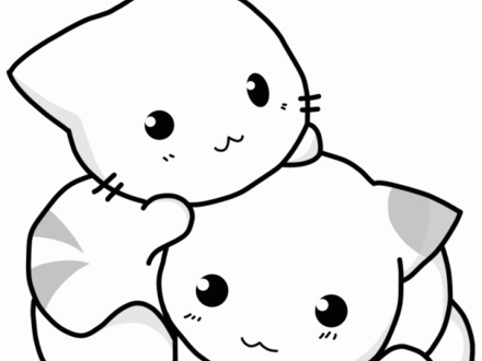 Cute Baby Kitten Coloring Pages