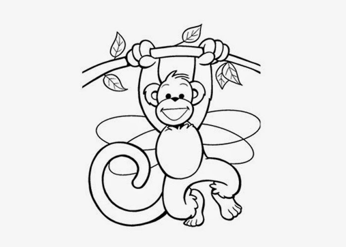 Cute Baby Monkey Coloring Pages Free Coloring Pages And Coloring 700x500 Cute Baby Monkey Coloring Pages Free Coloring Pages And Coloring