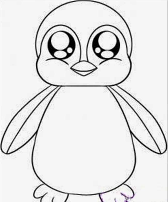 Printable Cute Baby Penguin Coloring Page Dkidspage Coloring 650x779 Printable Cute Baby Penguin Coloring Page Dkidspage Coloring