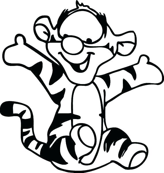 570x603 Baby Tiger Coloring Pages Baby Tiger Coloring Pages Fascinating