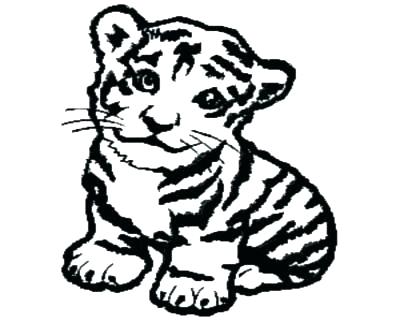 400x322 Tiger Coloring Pages Cute Tiger Coloring Pages Baby Tiger Coloring