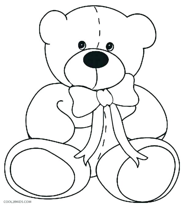 618x671 Cute Bear Coloring Pages New Teddy Bear Coloring Pages For Your