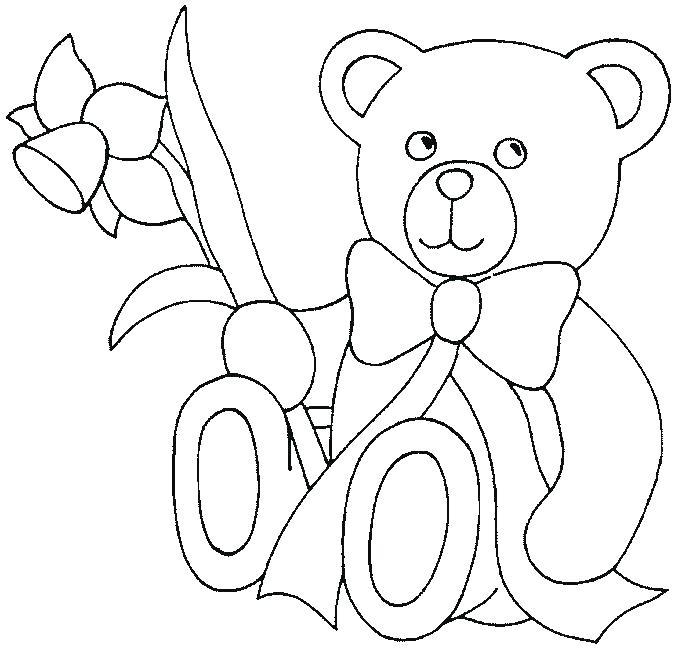 678x652 Cute Teddy Bear Coloring Pages Teddy Bear Pictures To Color Cute