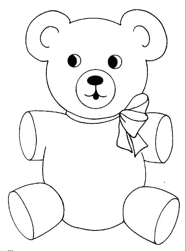 600x811 Bear Coloring Pages Cheer Bear Coloring Pages Teddy Bear Picnic