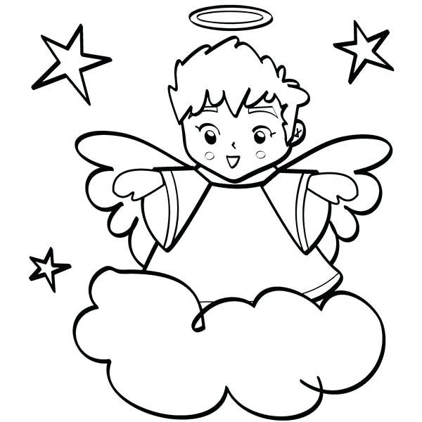600x600 Halo Coloring Page Cute Angels Boy Halo Coloring Page Halo Elite