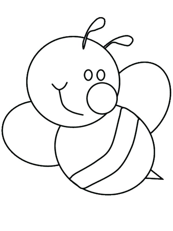 600x800 Bumble Bee Coloring Page Bumblebee Cute Bumblebee With Big Smile