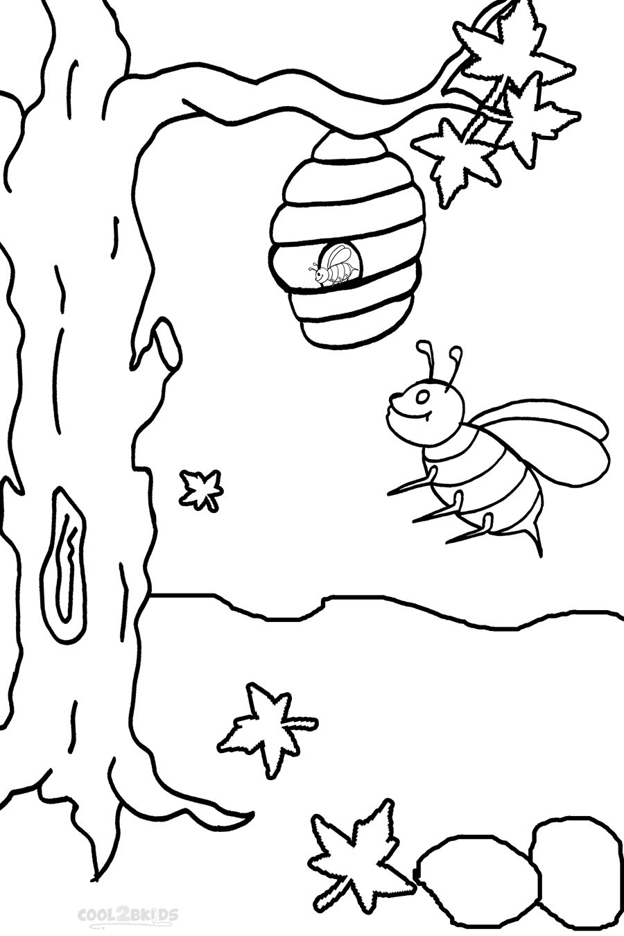 900x1350 Cute Bumble Bee Coloring Pages Download And Print For Free Inside