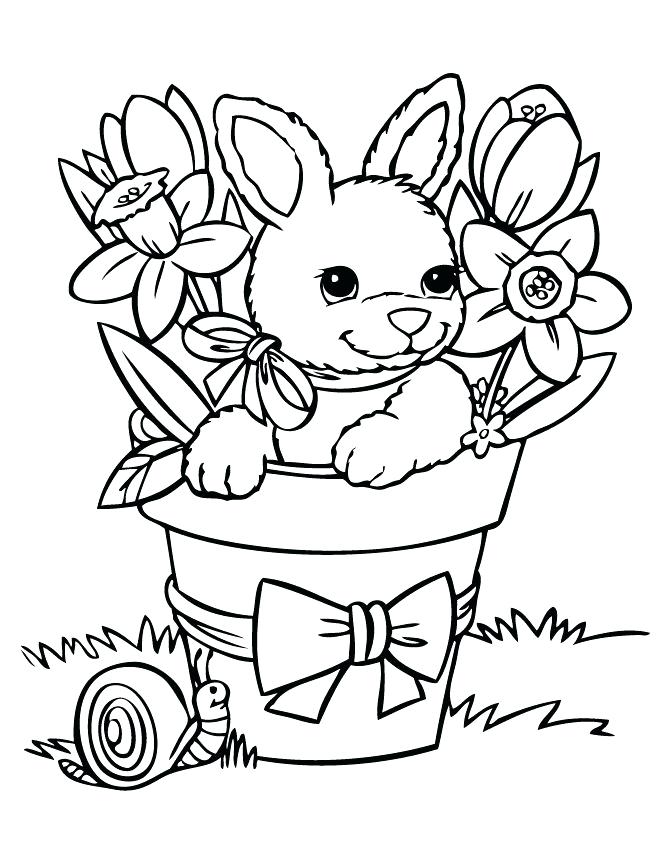 Cute Bunny Coloring Pages 670x867 Cute Bunny Coloring Pages